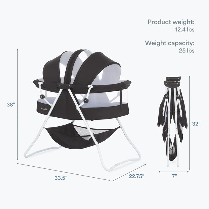 Dream On Me Karley Bassinet – Black (3)