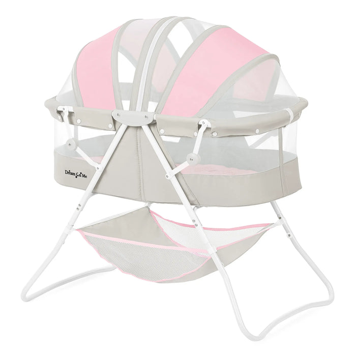 Dream On Me Karley Bassinet – Grey & Pink