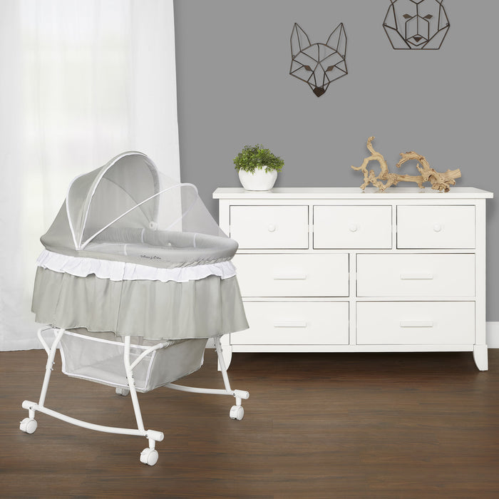 Dream on Me Lacy Portable 2 in 1 Bassinet and Cradle