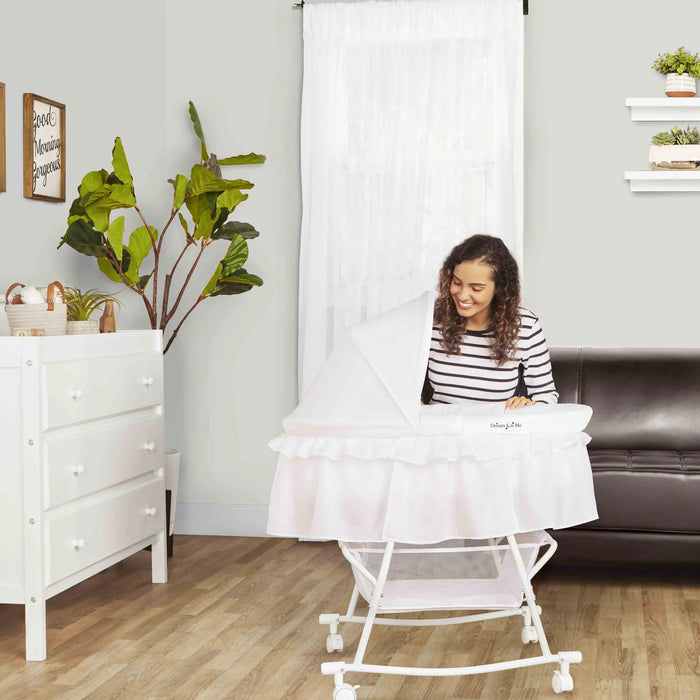 Dream on Me Lacy Portable 2 in 1 Bassinet and Cradle