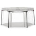 Dream On Me Onyx Playpen Set with Canopy – Grey