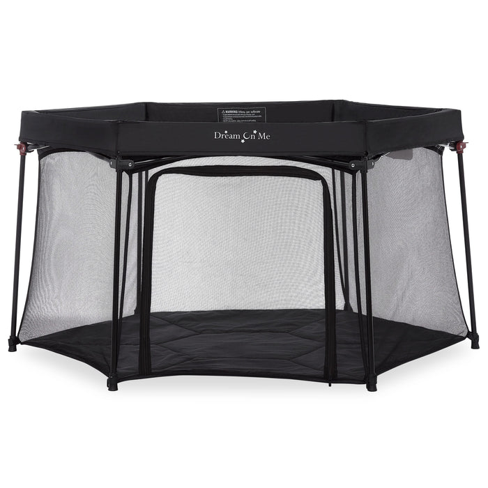 Dream On Me Onyx Playpen Set with Canopy – Black lifestyle