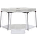 Dream On Me Onyx Playpen Set with Canopy – Grey