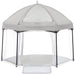 Dream On Me Onyx Playpen Set with Canopy – Grey lifestyle