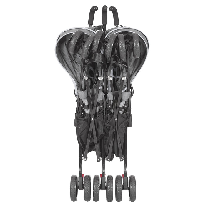 Dream On Me Volgo Twin Umbrella Stroller – Grey lifestyle