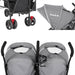 Dream On Me Volgo Twin Umbrella Stroller – Grey lifestyle
