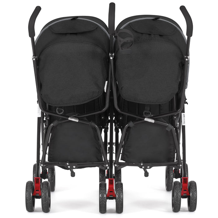 Dream On Me Volgo Twin Umbrella Stroller – Black lifestyle