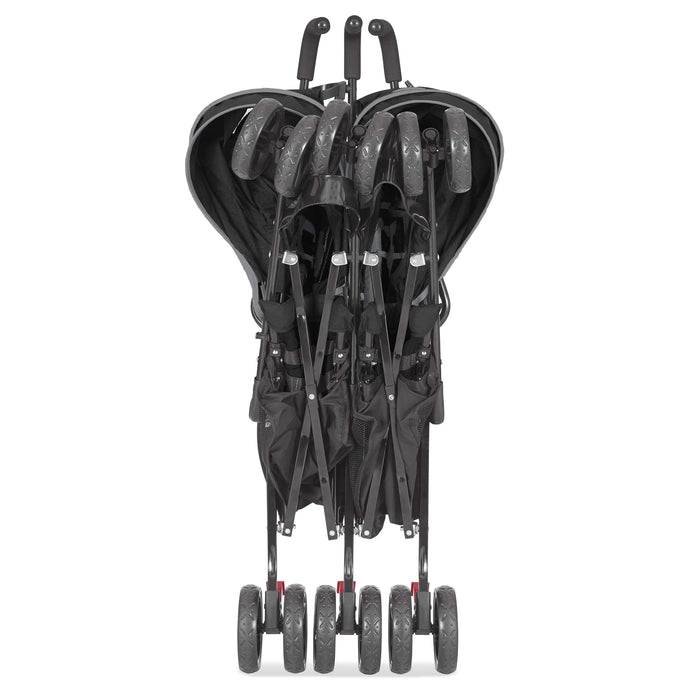 Dream On Me Volgo Twin Umbrella Stroller – Black lifestyle
