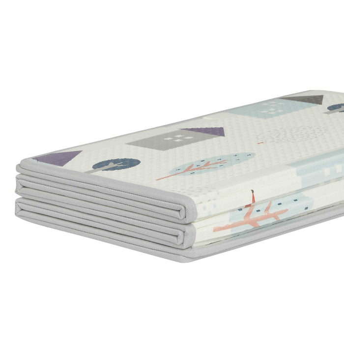 Dream On Me Play Time Reversible Baby Play Mat – Multi House + Blue Print lifestyle