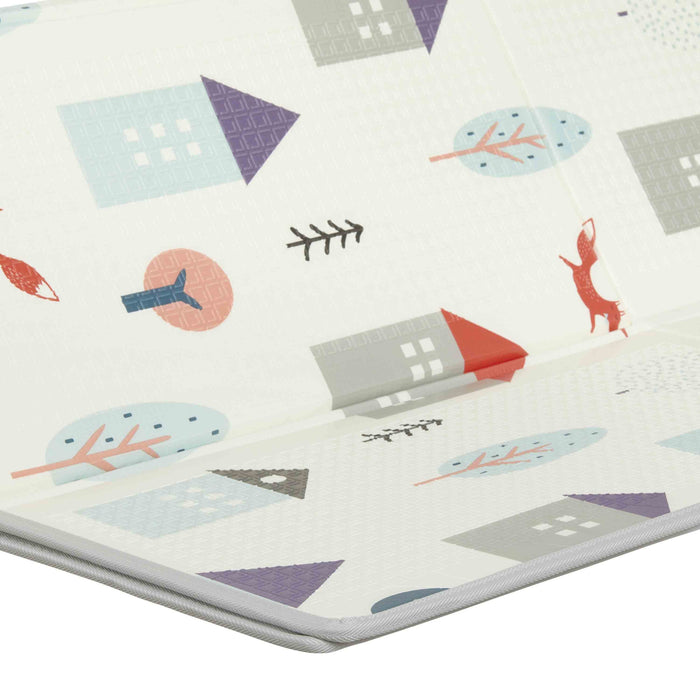 Dream On Me Play Time Reversible Baby Play Mat – Multi House + Blue Print lifestyle