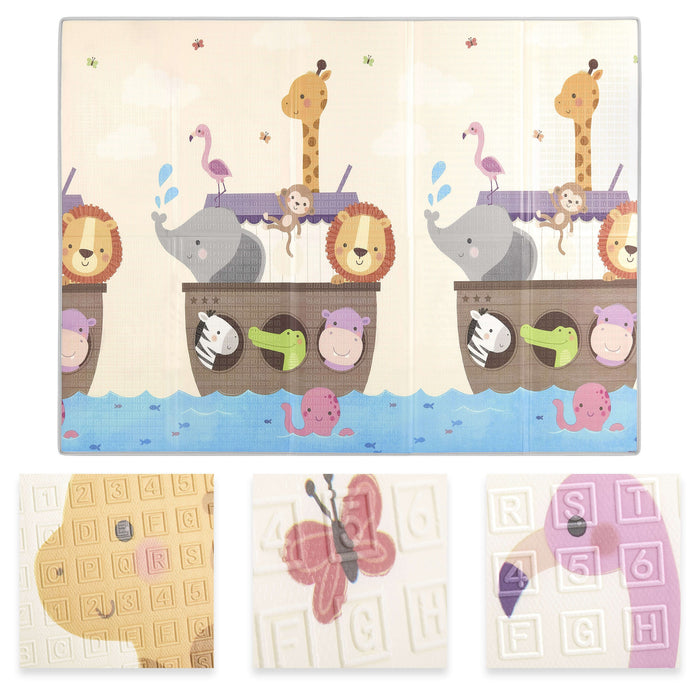 Dream On Me Play Time Reversible Baby Play Mat – Happy Animals lifestyle