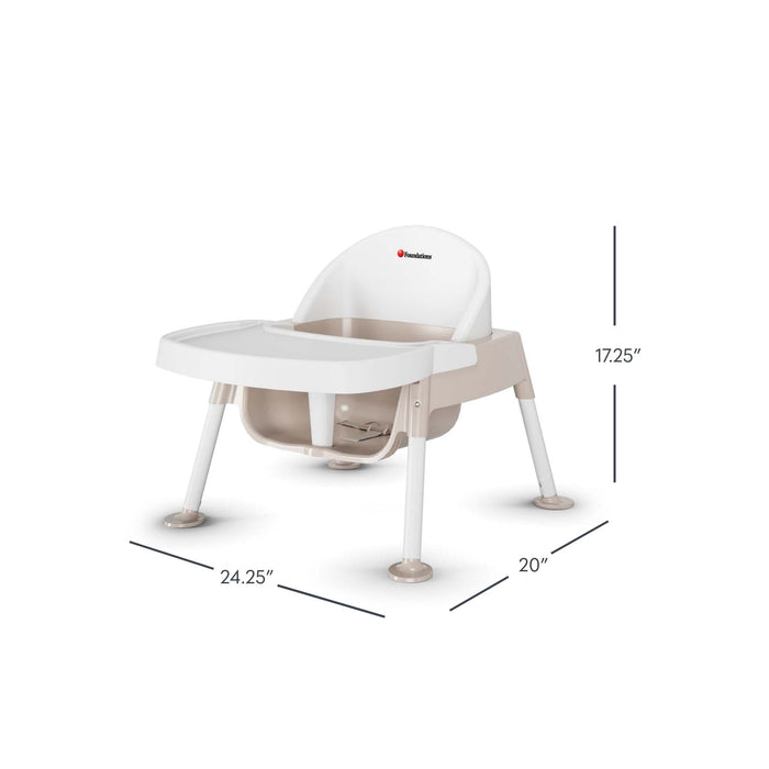 Foundations Secure Sitter Feeding Chair with Passive Restraint & Adjustable Tray - 7"  to 11" Legs Sizes
