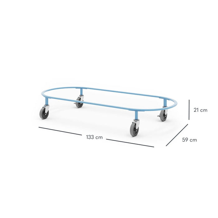 Foundations Podz™ Standard Size Cot Carrier – Mobile Transport & Storage Carrier for Daycare Cots