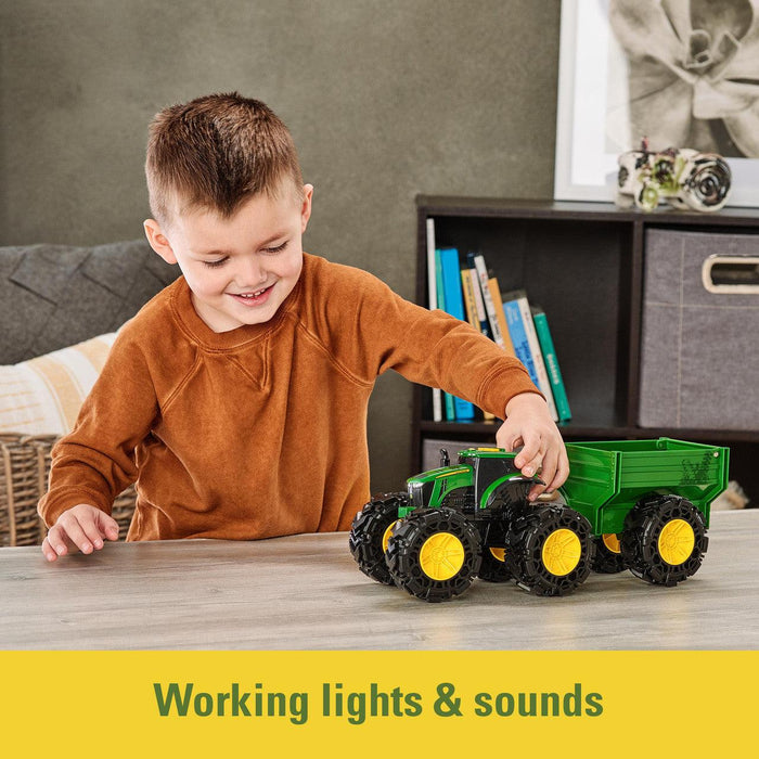 John Deere Monster Treads Tractor with Wagon
