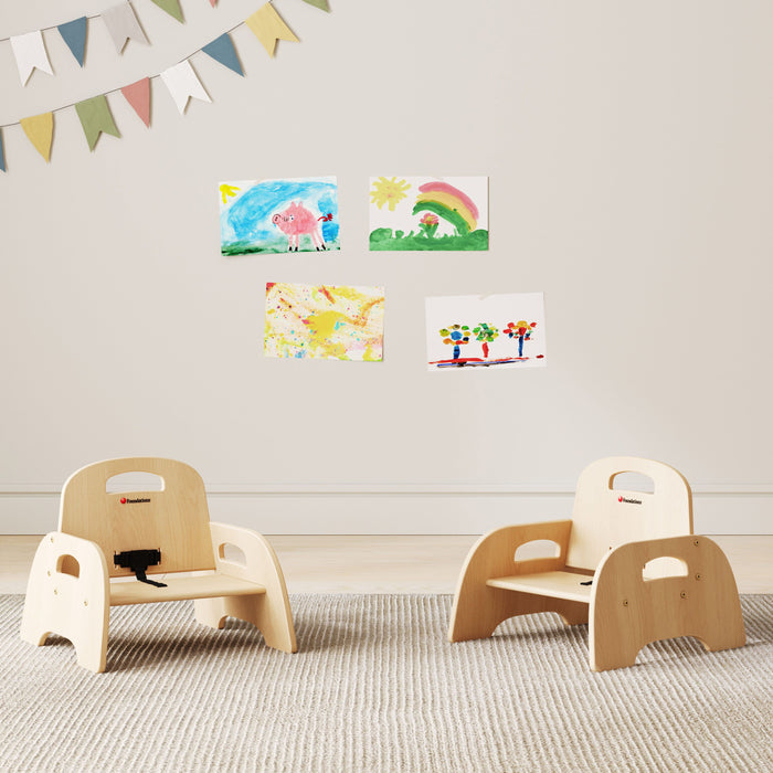 Foundations® Simple Sitter™ Feeding Chair – Solid Wood Childcare Feeding Chair (2-Pack)