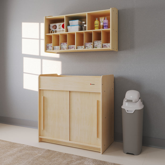 Foundations Tall Diaper Pail, Gray