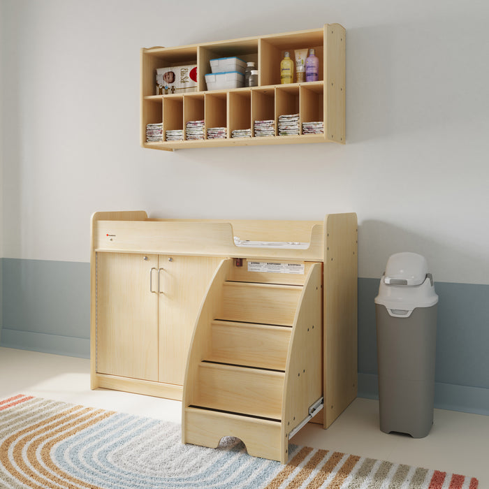 Foundations Tall Diaper Pail, Gray