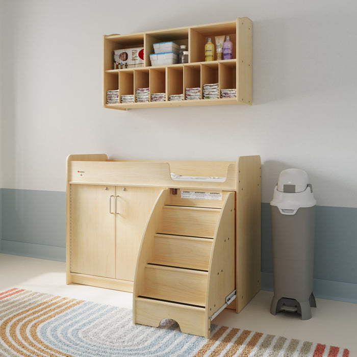 Foundations Tall Hands-Free Diaper Pail, Gray