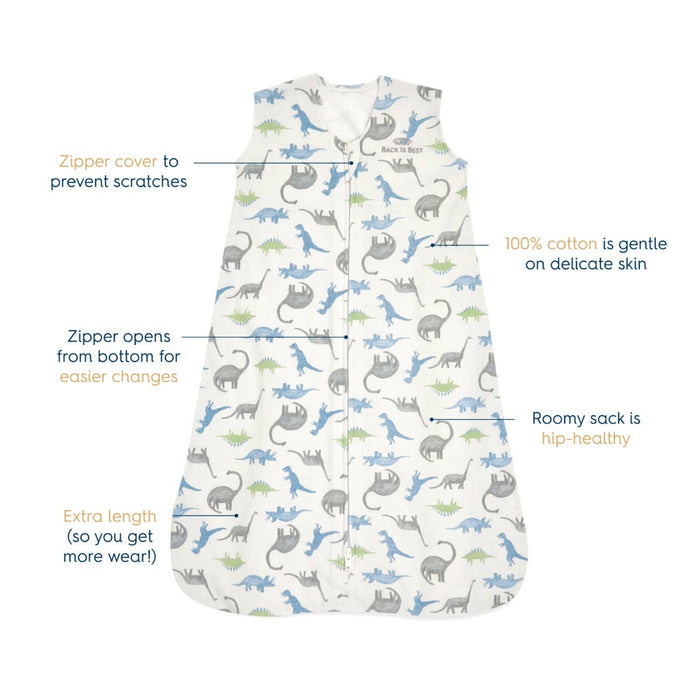 Couverture portable Halo Sleepsack - Dinosaures - 0,5 TOG