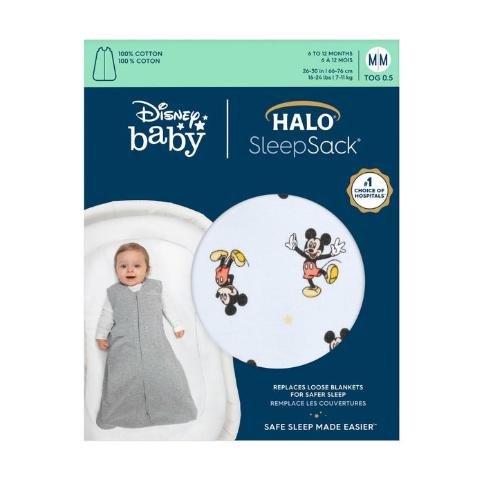 Halo Sleepsack Wearable Blanket - Disney Mickey Fun - 0.5 TOG