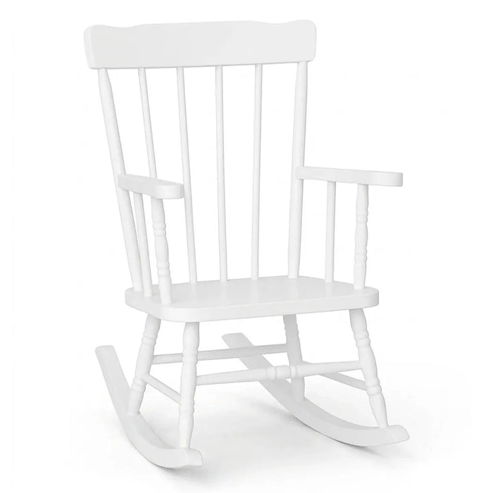 Junior Solid Maple Wood Rocking Chair – Classic Hardwood Child’s Nursery Rocker (Made in Canada) | Goldtex