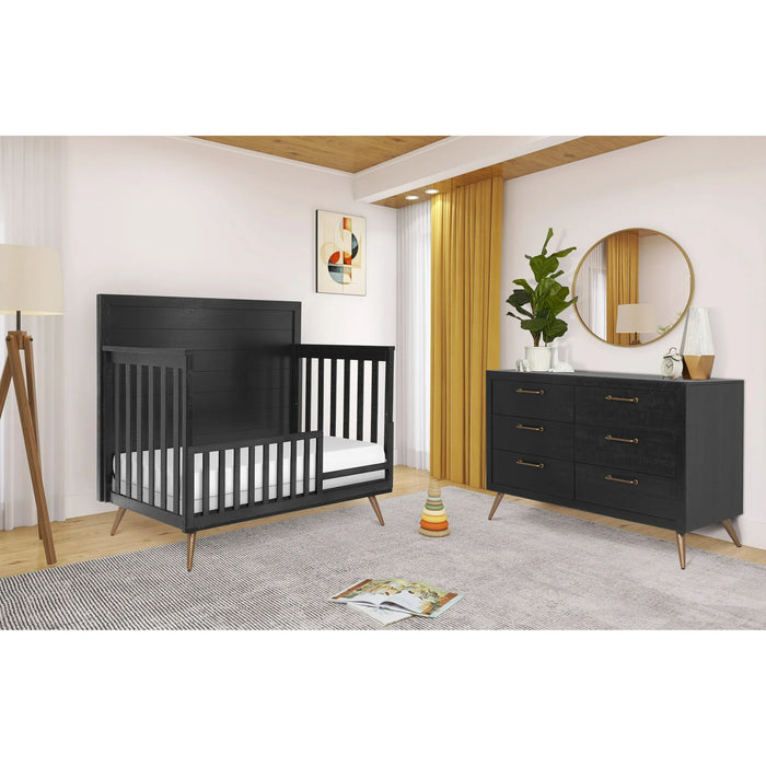 Lit de bébé convertible 4 en 1 Dream On Me Evolur Stilnovo Mid Century