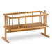 Solid Wood Dolls Cradle on white background - Goldtex