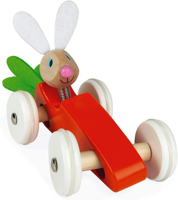 Janod Baby Rabbit's Carrot Wooden Car