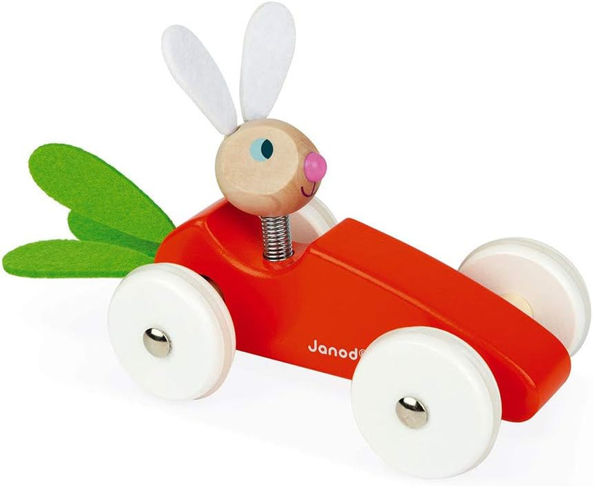 Janod Baby Rabbit's Carrot Wooden Car