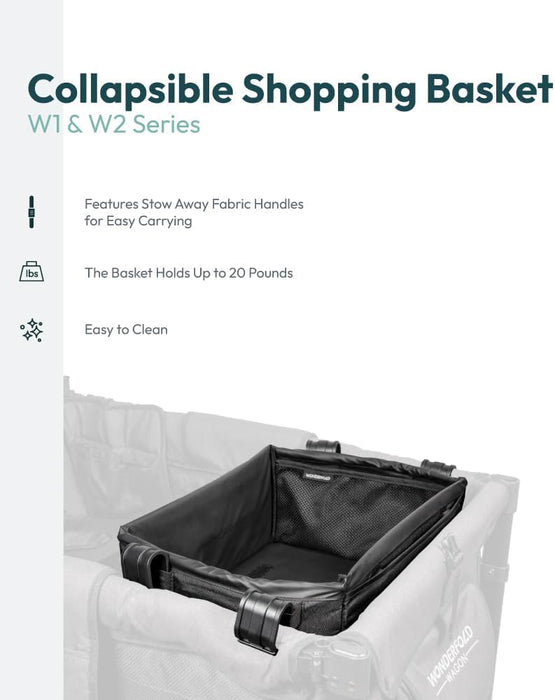 Wonderfold Collapsible Shopping Basket for W1/W2 & W4 Wagon