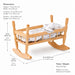 Solid maple wooden doll cradle - dimensions