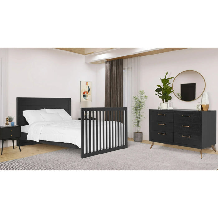 Lit de bébé convertible 4 en 1 Dream On Me Evolur Stilnovo Mid Century