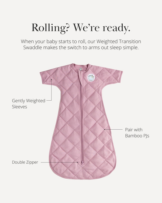 Dreamland Baby Dream Weighted Bamboo Transition Swaddle – Sizes 3 to 9m