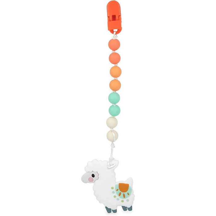 Nuby All Silicone Teether with Silicone Pacifinder with Clip