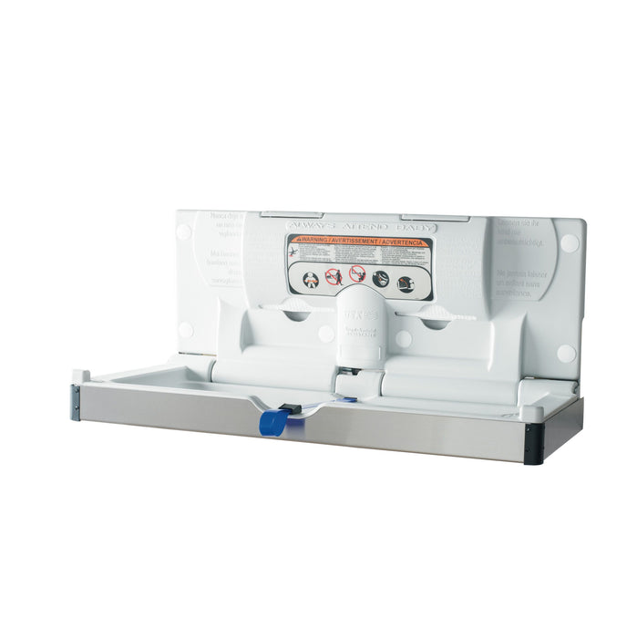 Goldtex Stainless Steel Frameless Horizontal Baby Changing Station, Surface Mount