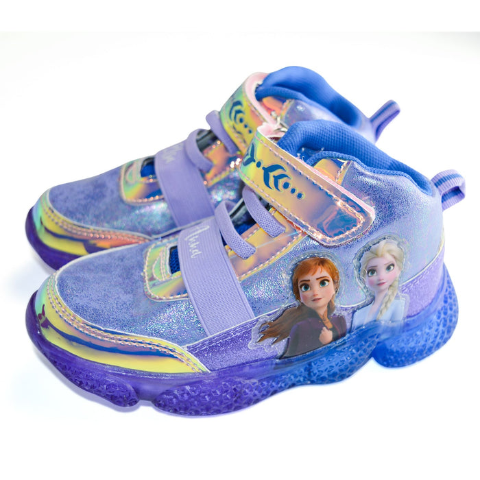 Chaussures sport lumineuses La Reine des Neiges de Disney pour filles Kids Shoes