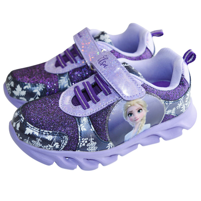 Chaussures de sport lumineuses La Reine des Neige pour fillettes de Kids Shoes - (11T à 3)