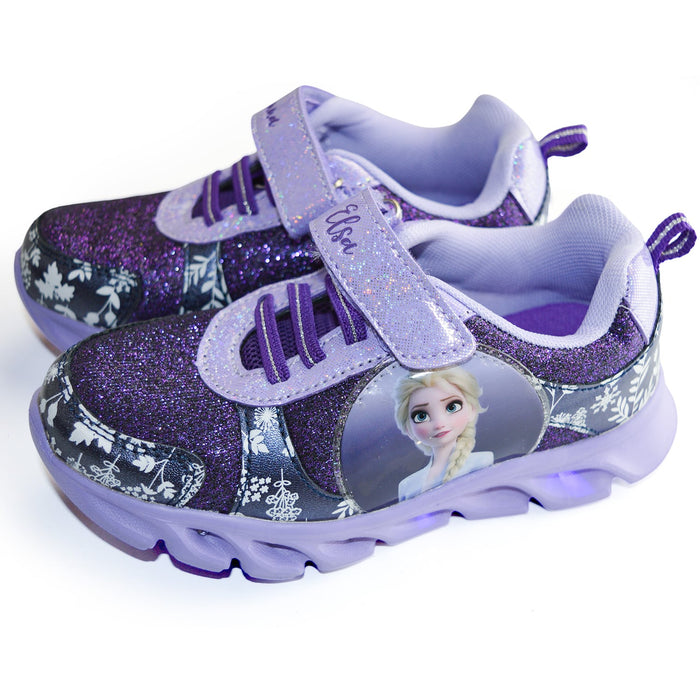 Chaussures de sport lumineuses La Reine des Neige pour fillettes de Kids Shoes - (11T à 3)