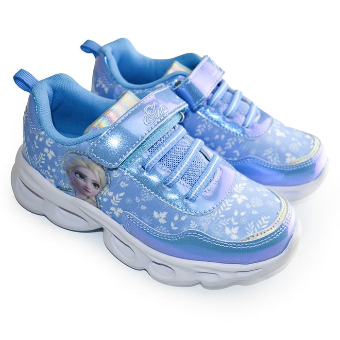 Kids Shoes Disney Frozen Youth Girls Light-up Sports Shoes