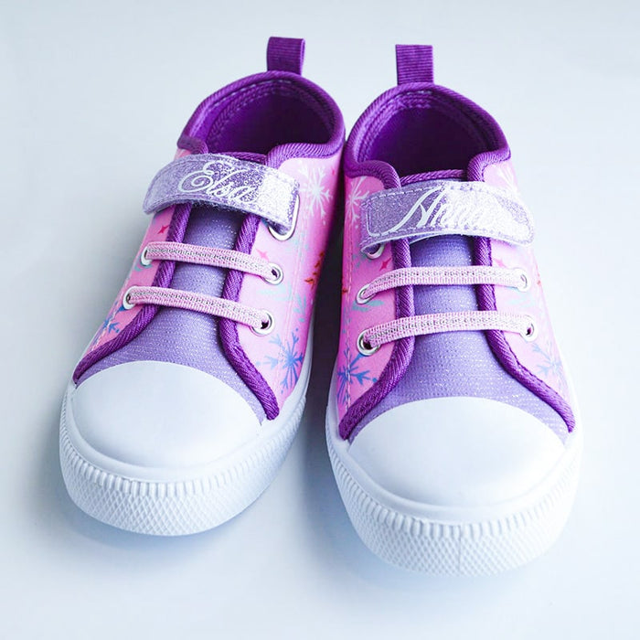 Kids Shoes Chaussures en toile canvas La Reine des Neiges de Disney pour filles