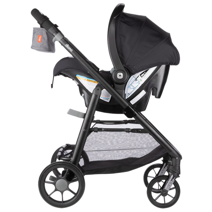 Diono Quantum 4 Travel System 3-in-1 with LiteClik 30 R SafePlus Infant Car Seat and Base