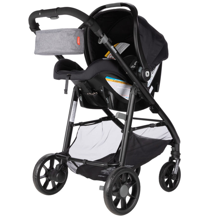 Système de voyage Quantum 4 de Diono 3-en-1 avec le siège d'auto LiteClik 30 R SafePlus pour bébé