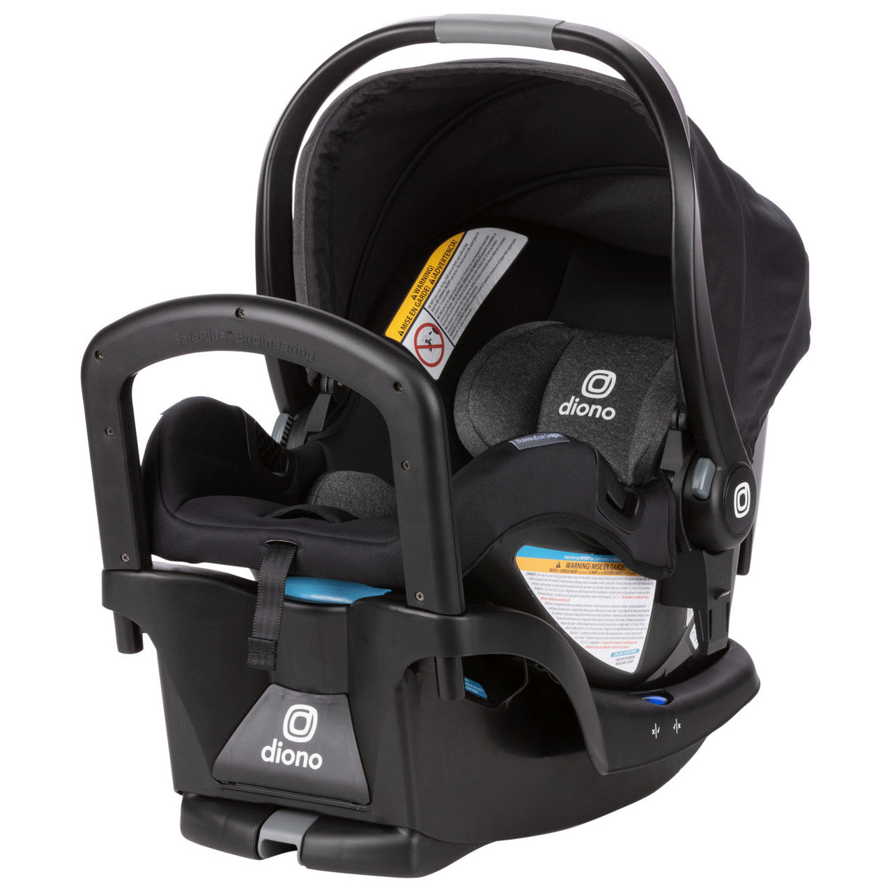 Système de voyage Quantum 4 de Diono 3-en-1 avec le siège d'auto LiteClik 30 R SafePlus pour bébé