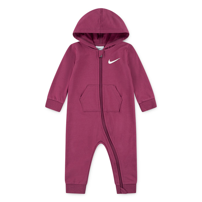 Nike Baby Essentials Hooded Coverall Sweet Beet | Sizes NB to 9m