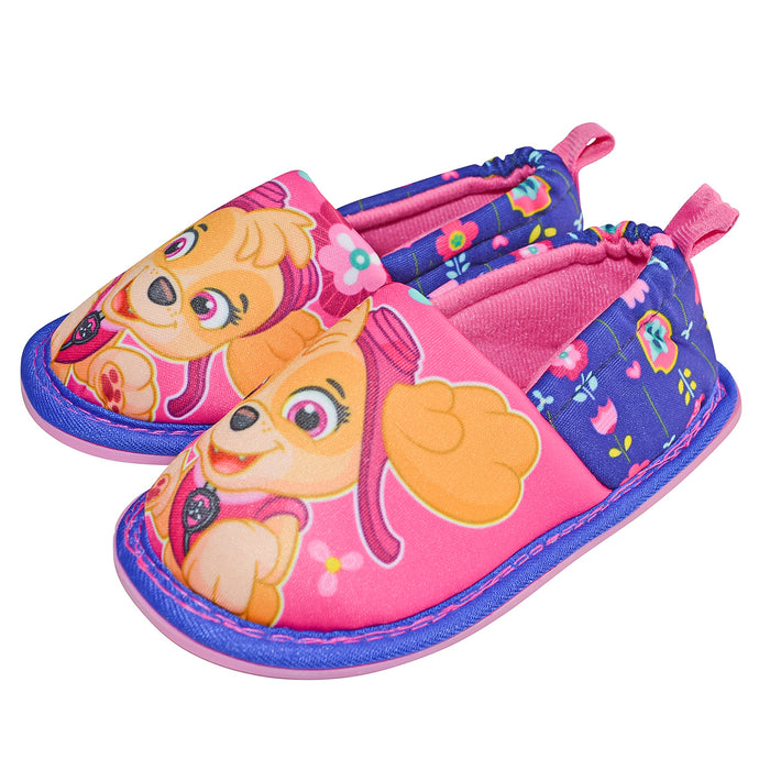 Girls' Paw Patrol Non-Slip Indoor or Daycare Slippers - Skye Design (Sizes 5–12 Toddler)
