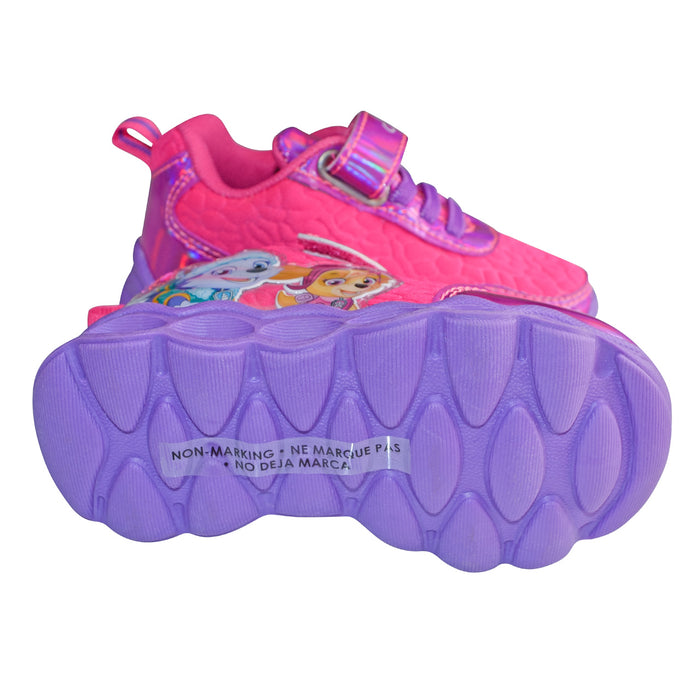 Kids Shoes Toddlers Paw Patrol Flashy Pink Sky & Everest Sports Light-Up Shoes (Sizes 5-10)