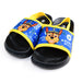 Boys Paw Patrol sandals with Chase character design, set on a white background.