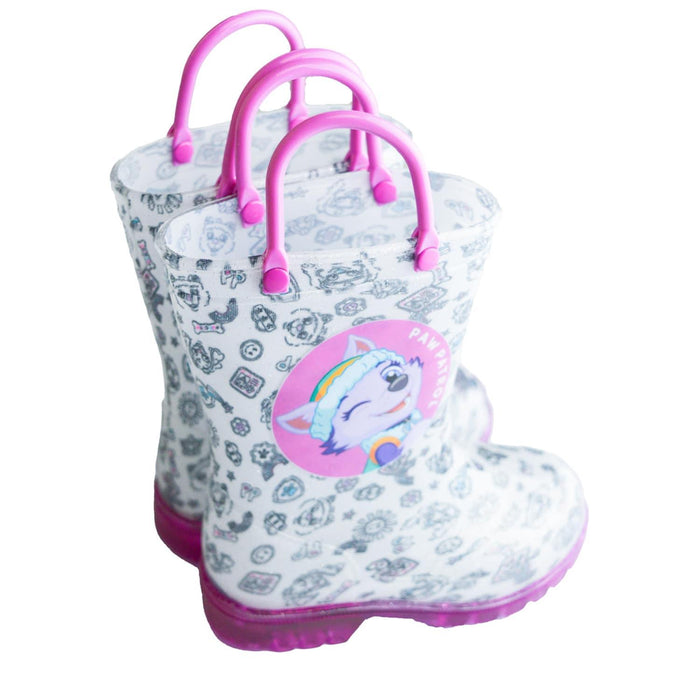Paw Patrol Toddler Girls Light-up Rain Boots - (Sizes 6T to 11T)
