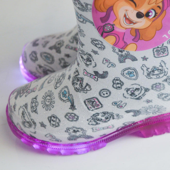 Paw Patrol Toddler Girls Light-up Rain Boots - (Sizes 6T to 11T)