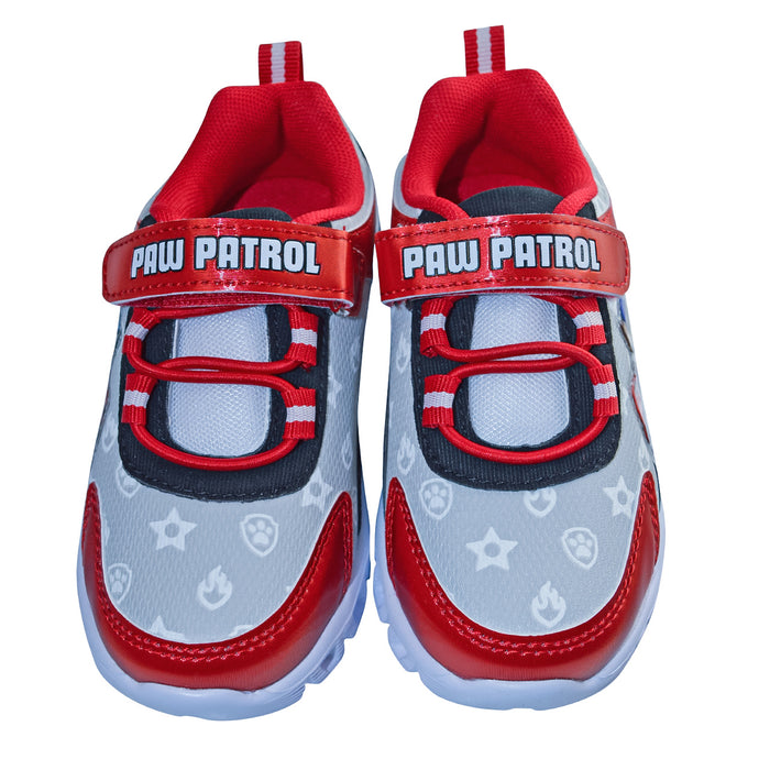Paw Patrol Red & Grey Light-Up Sneakers – Toddler Sizes 6 to 10